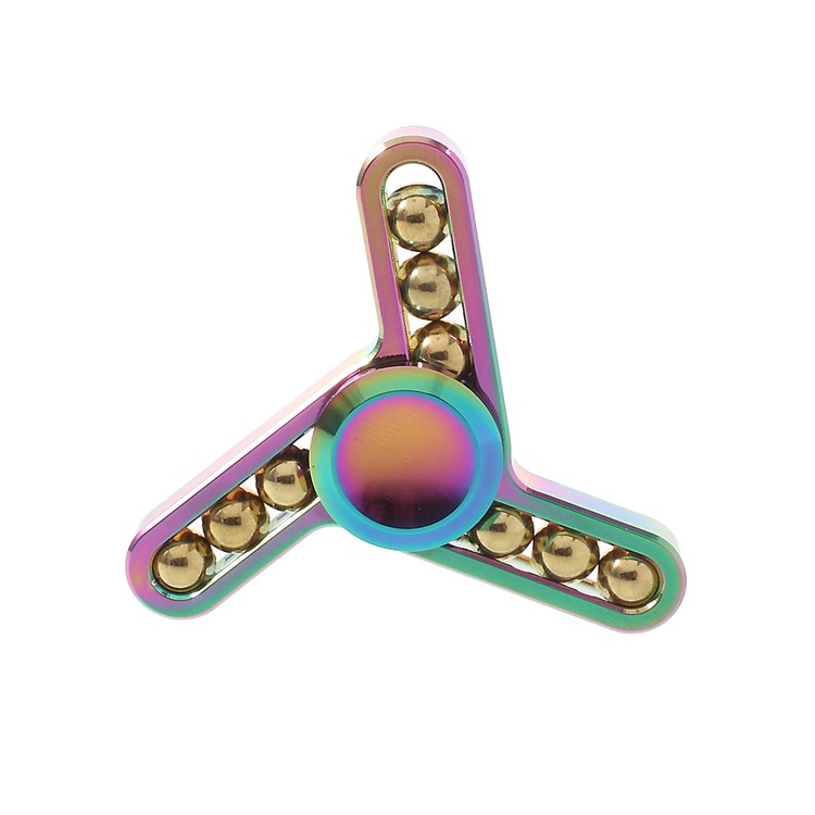 9 Steel Balls Colorized Tri-Spinner Fidget Toy Hand Spinner Fast Bearing-5