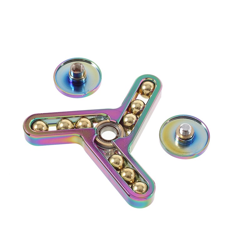 9 Steel Balls Colorized Tri-Spinner Fidget Toy Hand Spinner Fast Bearing-7