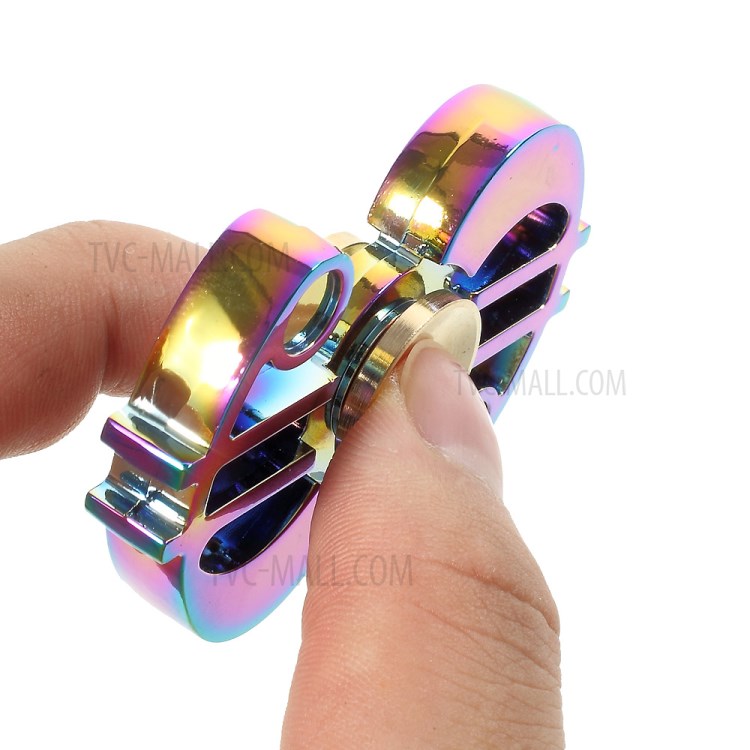 Dollar Sign Shape Colorized Metal Fidget Spinner Stress and Anxiety Relief Toy-10