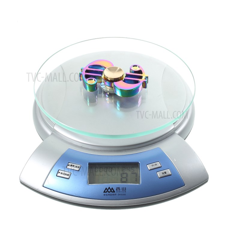 Dollar Sign Shape Colorized Metal Fidget Spinner Stress and Anxiety Relief Toy-12
