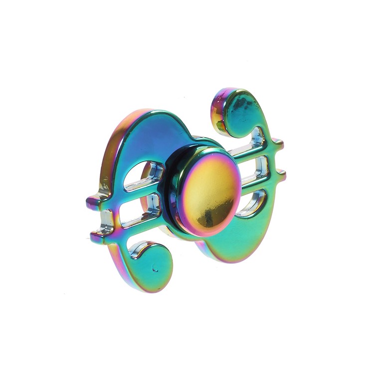 Dollar Sign Shape Colorized Metal Fidget Spinner Stress and Anxiety Relief Toy-4