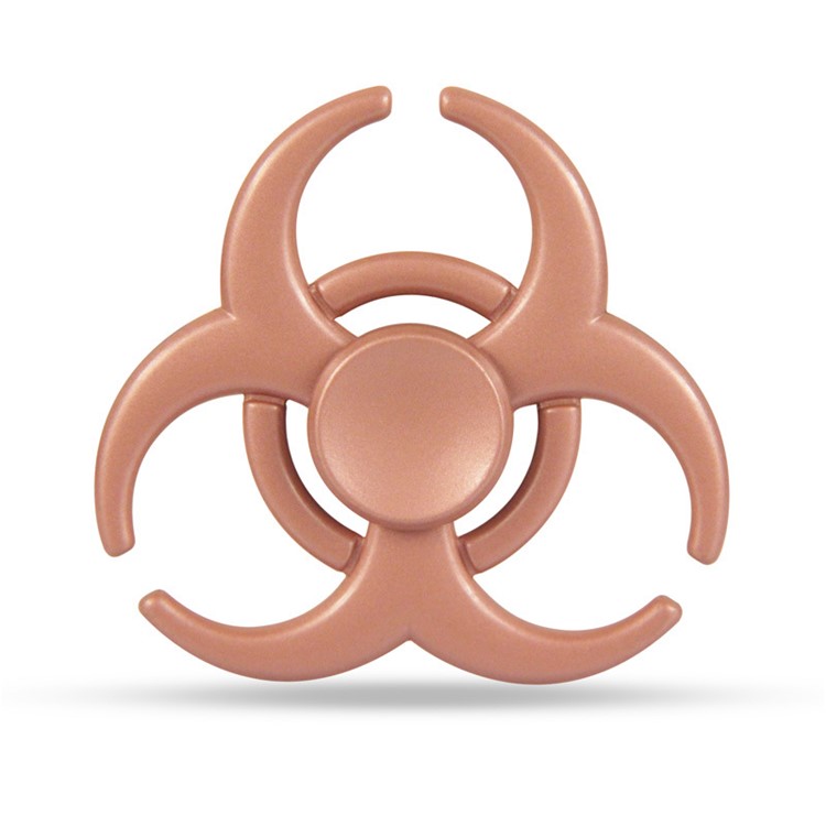 Tri Fidget Spinner Finger Toy Stress Reducer Relieve Anxiety and Boredom - Rose Gold-1