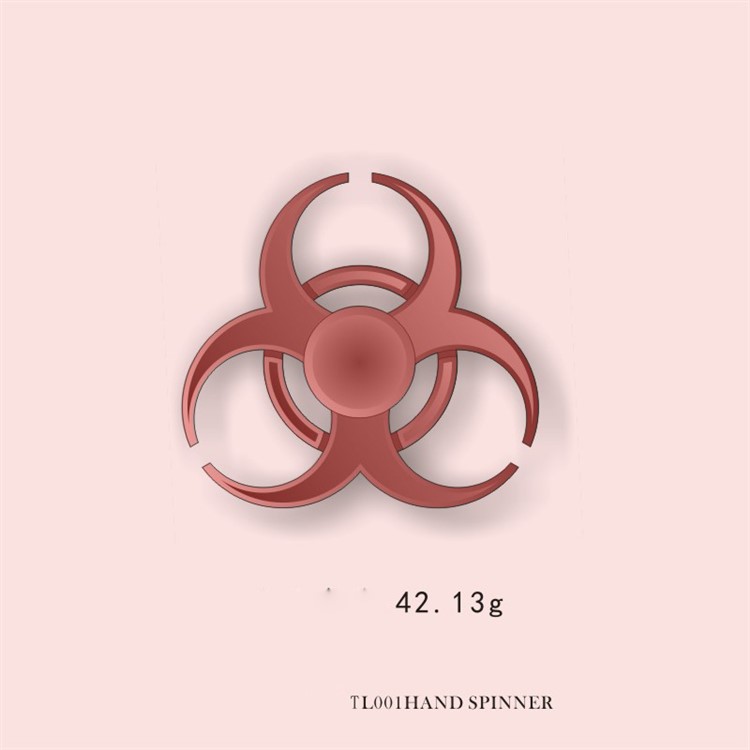Tri Fidget Spinner Finger Toy Stress Reducer Relieve Anxiety and Boredom - Rose Gold-2
