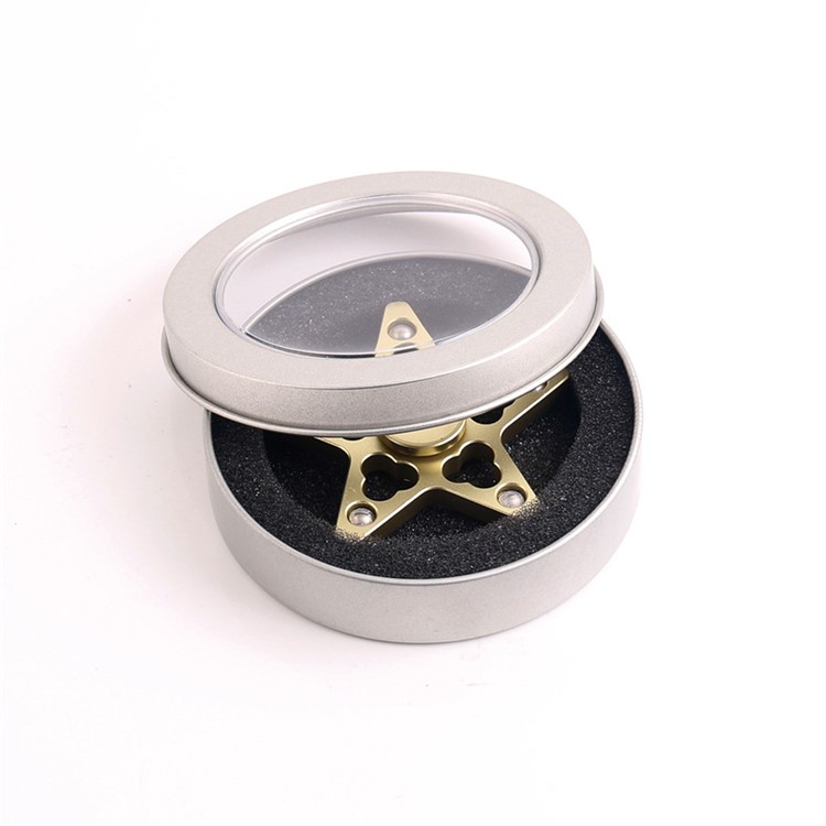 Five-pointed Star Pattern 5 Steel Balls Spinner Fidget Spinner Finger Toy ADHD Focus Toy - Black-7