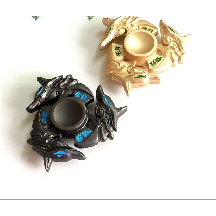 Kirsite Spinner Fidget Spinner Finger Toy ADHD Focus Toy - Black-2