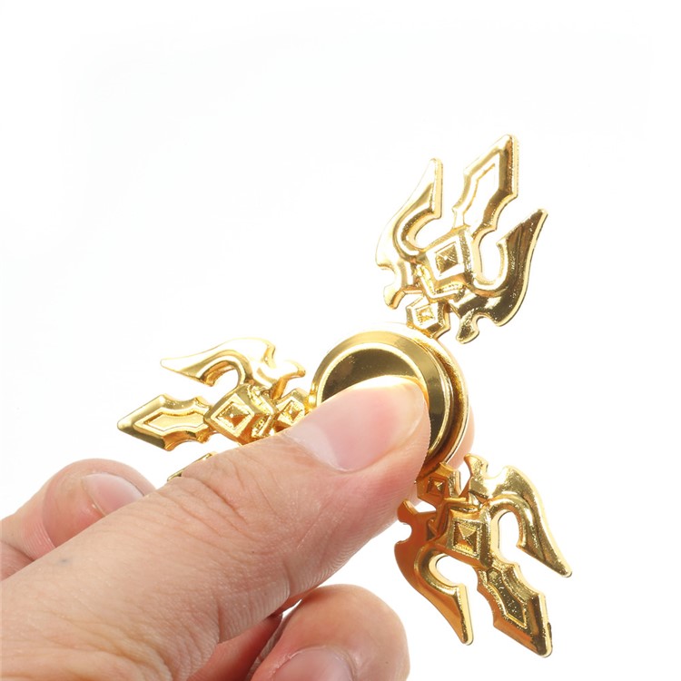 Halberd Pattern EDC Focus Toy Triangle Spinner Fidget Toy Hand Spinner-9