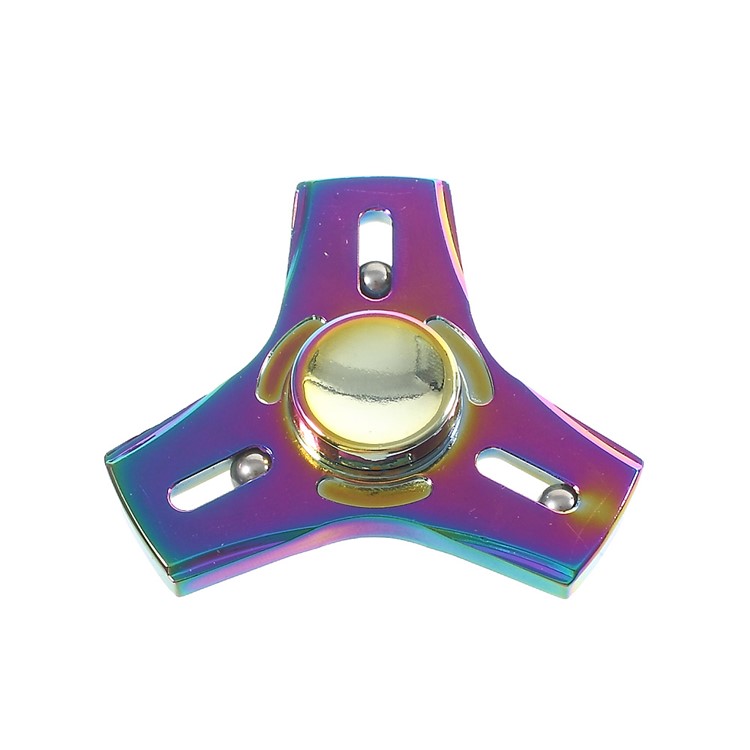 3 Steel Balls Fast Bearing Colorized Kirsite Tri-Spinner Fidget EDC Toy Hand Spinner-1