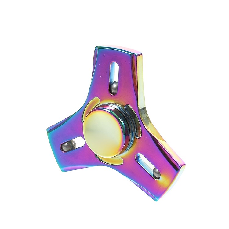 3 Steel Balls Fast Bearing Colorized Kirsite Tri-Spinner Fidget EDC Toy Hand Spinner-5