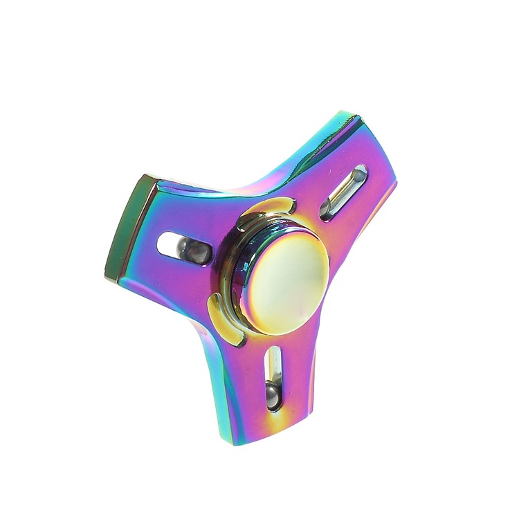 3 Steel Balls Fast Bearing Colorized Kirsite Tri-Spinner Fidget EDC Toy Hand Spinner-6