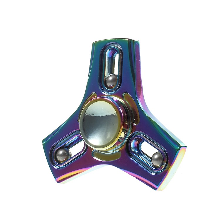 3 Steel Balls Fast Bearing Colorized Kirsite Tri-Spinner Fidget EDC Toy Hand Spinner-8