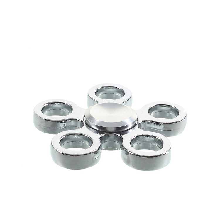 Pentagon Stainless Steel Spinner Fidget Spinner Finger Toy ADHD Focus Toy-1
