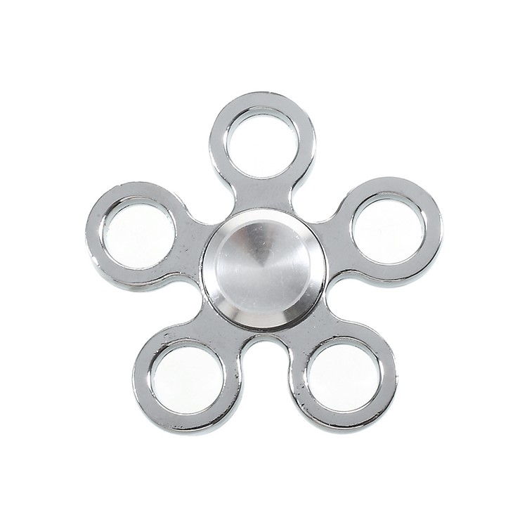 Pentagon Stainless Steel Spinner Fidget Spinner Finger Toy ADHD Focus Toy-4