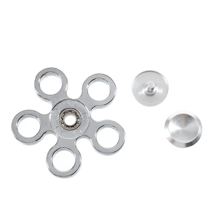 Pentagon Stainless Steel Spinner Fidget Spinner Finger Toy ADHD Focus Toy-8
