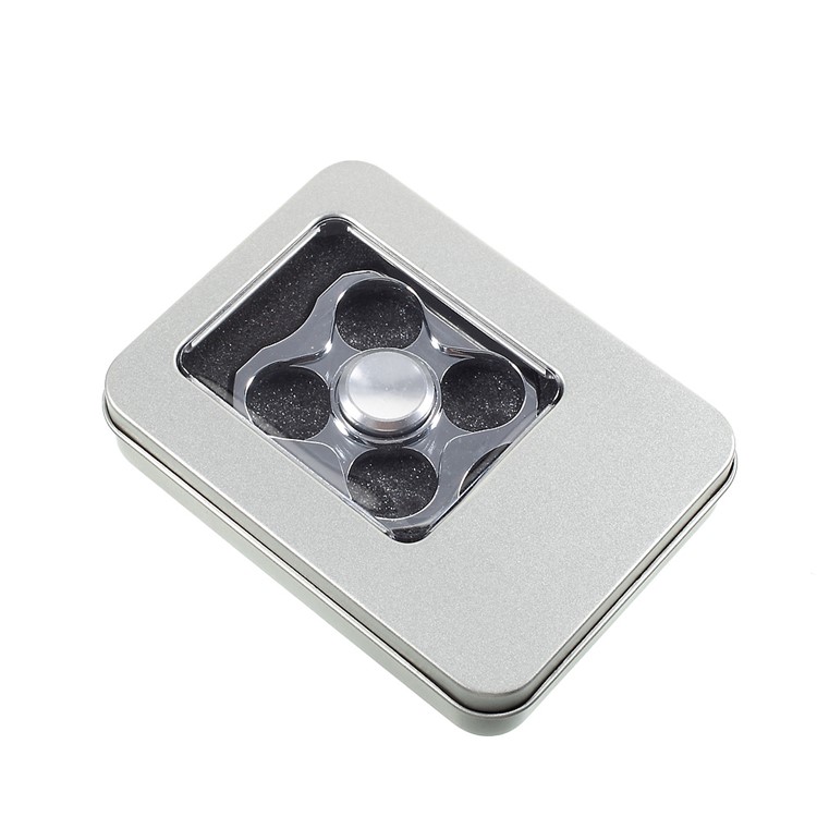 Stainless Steel Quadrangle Fidget Toy Hand Spinner Stress Reducer EDC Focus Toy-10