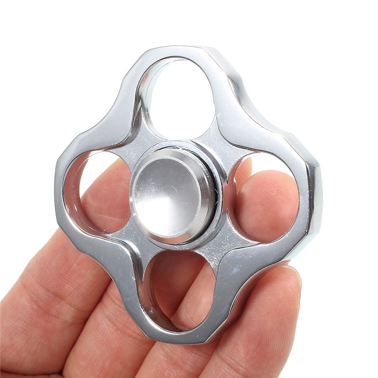 Stainless Steel Quadrangle Fidget Toy Hand Spinner Stress Reducer EDC Focus Toy-7