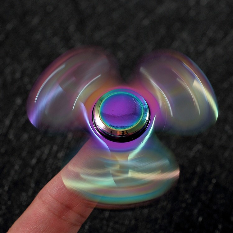 Colorized Metal Triangle Spinner Fidget Toy Hand Spinner EDC Focus Toy-2