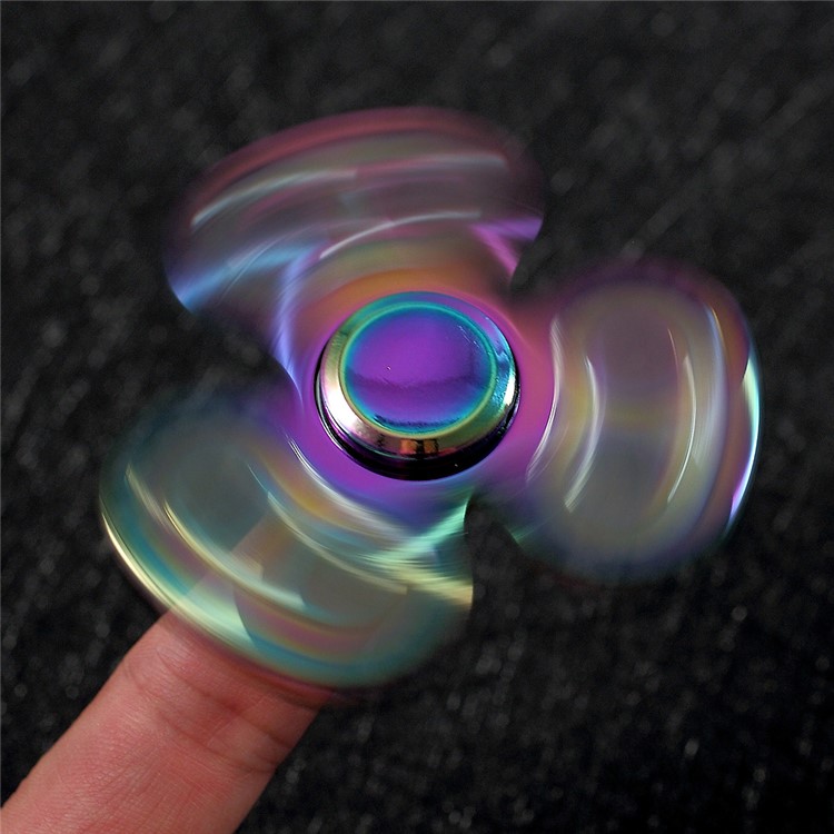 Colorized Metal Triangle Spinner Fidget Toy Hand Spinner EDC Focus Toy-3