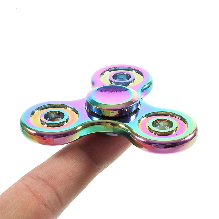 Colorized Metal Triangle Spinner Fidget Toy Hand Spinner EDC Focus Toy-7