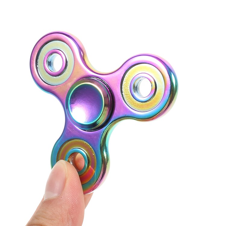 Colorized Metal Triangle Spinner Fidget Toy Hand Spinner EDC Focus Toy-9