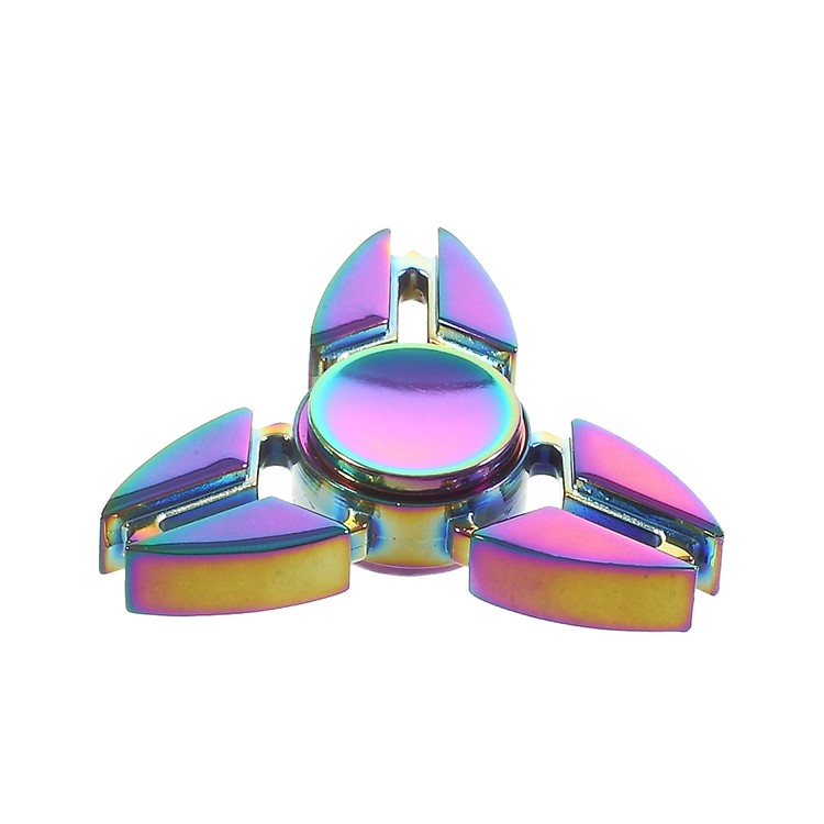 Colorized Aluminum Alloy Tri-Spinner Fidget Toy Hand Finger Spinner EDC Focus Toy-1