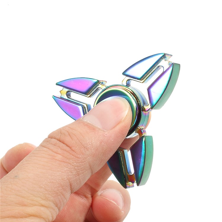 Colorized Aluminum Alloy Tri-Spinner Fidget Toy Hand Finger Spinner EDC Focus Toy-10