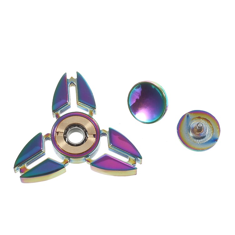 Colorized Aluminum Alloy Tri-Spinner Fidget Toy Hand Finger Spinner EDC Focus Toy-11
