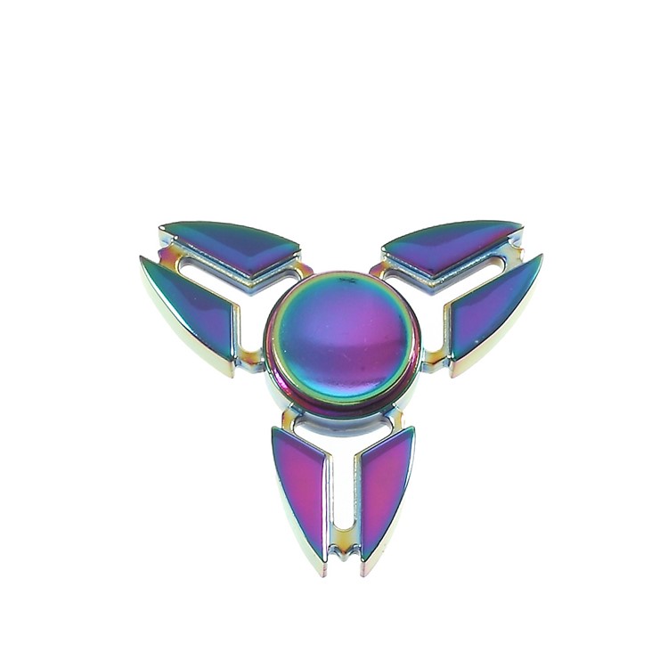 Colorized Aluminum Alloy Tri-Spinner Fidget Toy Hand Finger Spinner EDC Focus Toy-4