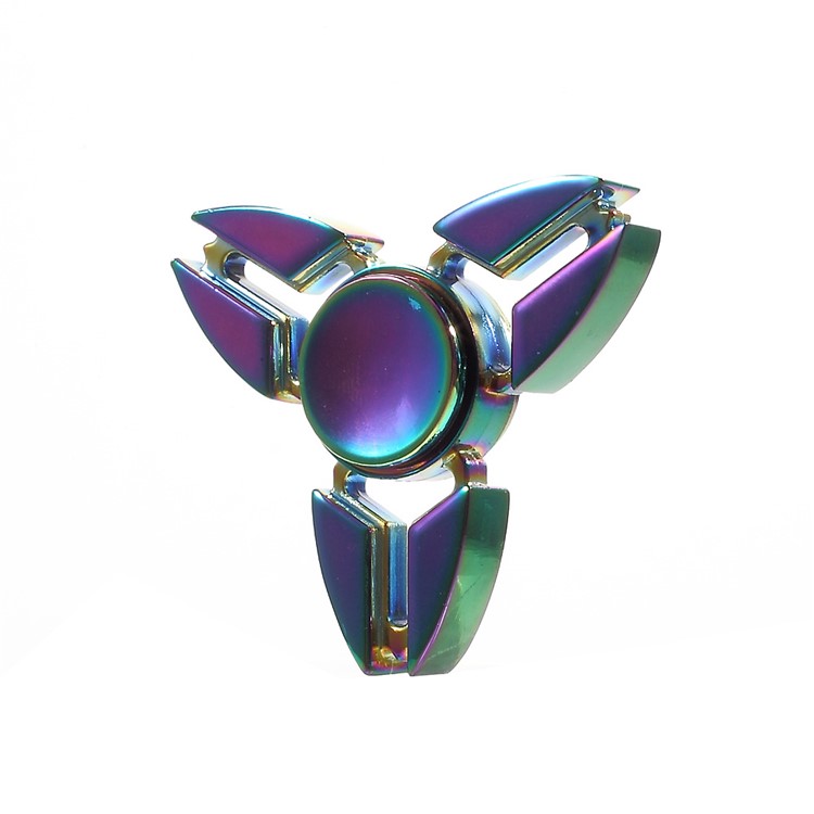 Colorized Aluminum Alloy Tri-Spinner Fidget Toy Hand Finger Spinner EDC Focus Toy-7