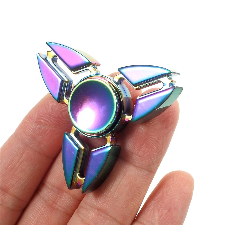 Colorized Aluminum Alloy Tri-Spinner Fidget Toy Hand Finger Spinner EDC Focus Toy-9