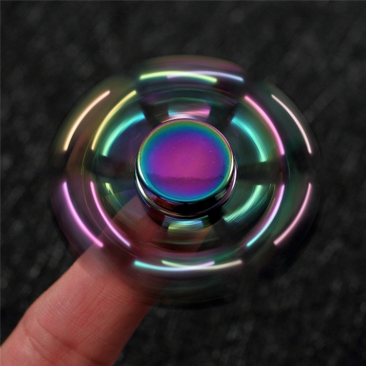Colorful EDC Focus Toy Metal Hexagon Fingertip Gyroscope Hand Spinner Fidget-2