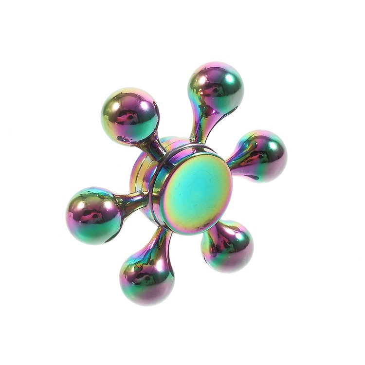 Colorful EDC Focus Toy Metal Hexagon Fingertip Gyroscope Hand Spinner Fidget-6