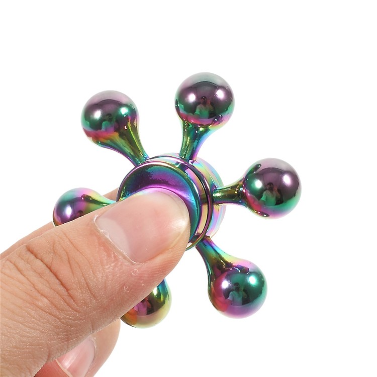 Colorful EDC Focus Toy Metal Hexagon Fingertip Gyroscope Hand Spinner Fidget-9