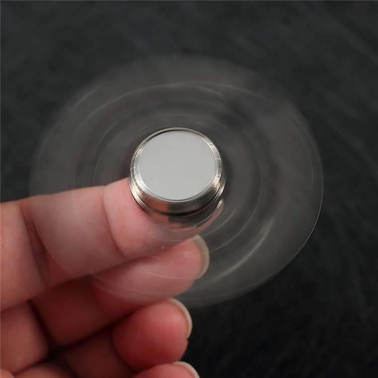 EDC Focus Toy Spinner Fidget Spinner Relieve Anxiety and Boredom with Mirror - Silver-2