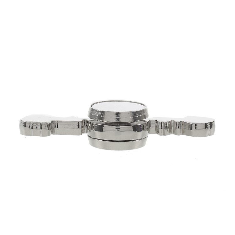 EDC Focus Toy Spinner Fidget Spinner Relieve Anxiety and Boredom with Mirror - Silver-5