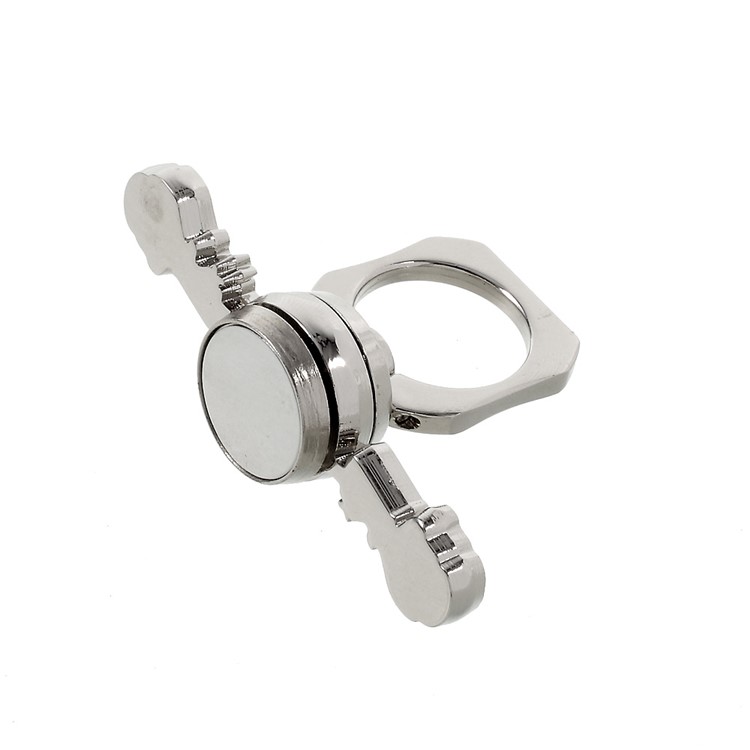 Spinner Fidget Spinner Relieve Anxiety and Boredom with Mirror and Ring Holder - Silver-1