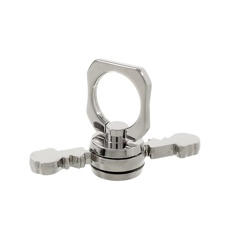 Spinner Fidget Spinner Relieve Anxiety and Boredom with Mirror and Ring Holder - Silver-4