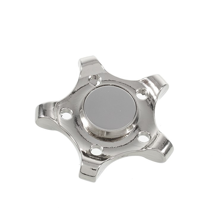 Pentagon Pattern Hand Toy Spinner Fidget Spinner Relieve Anxiety with Mirror - Silver-4