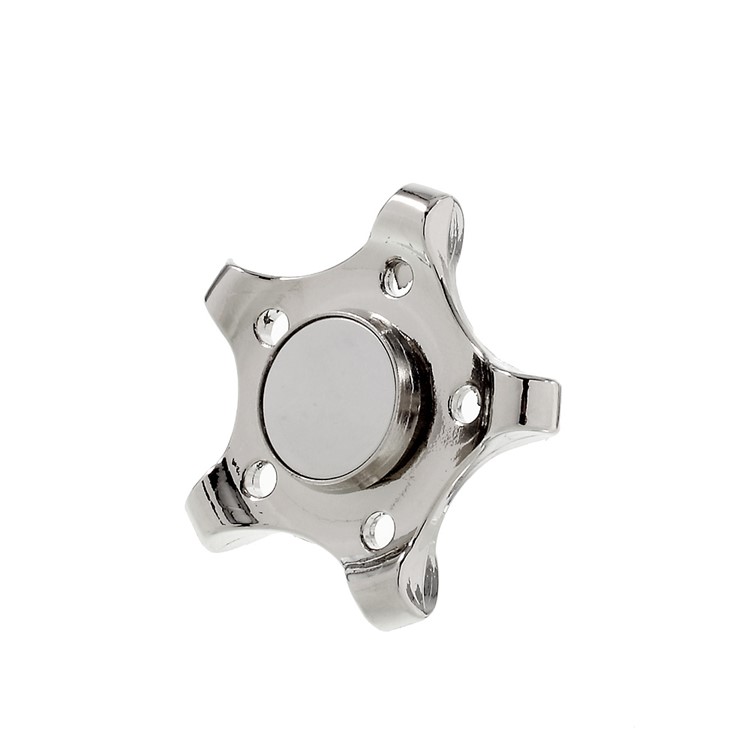 Pentagon Pattern Hand Toy Spinner Fidget Spinner Relieve Anxiety with Mirror - Silver-5