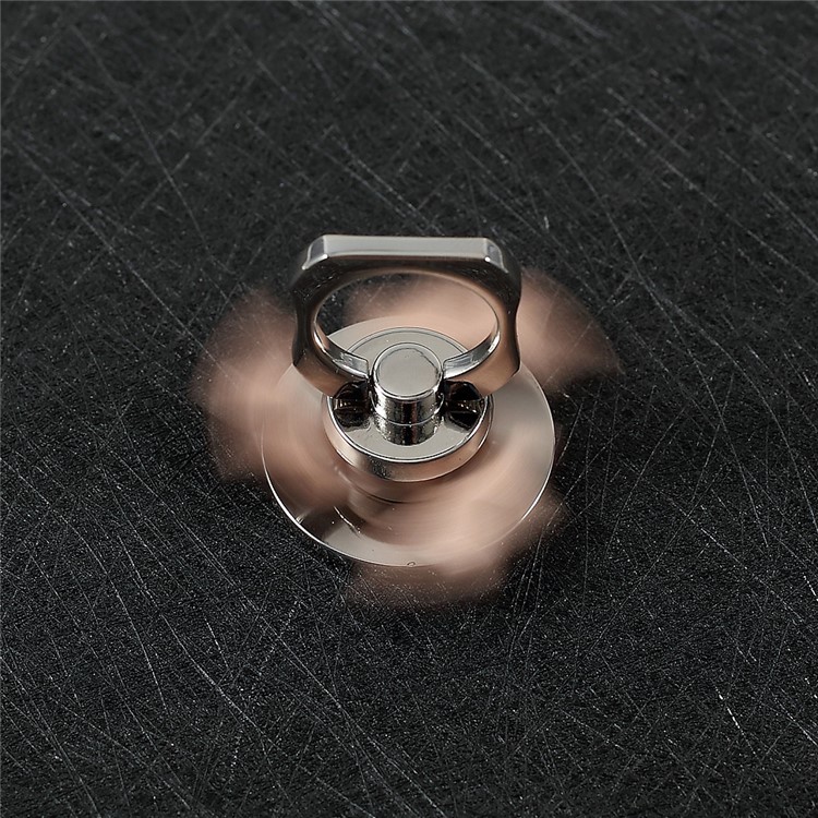 Leaf Shape Metal Finger Ring Grip Stand with Fidget Function for Cellphone Tablet-7