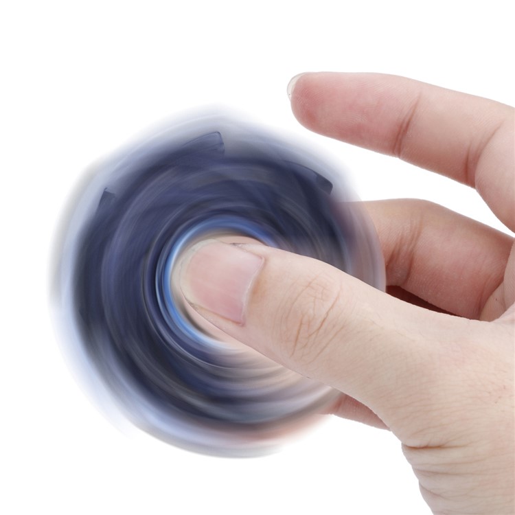 Pinwheel Shape Diamonds Decor Fidget Spinner High Speed EDC Toy for Adults and Kids - Blue-4