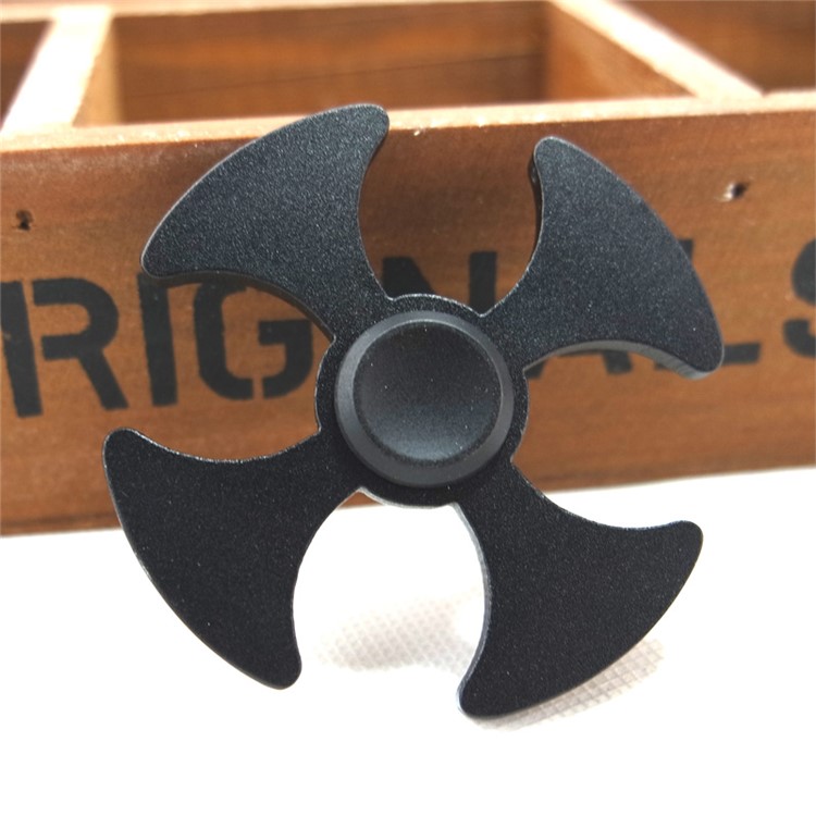 Axe Pattern Aluminum Alloy EDC Quadrangle Spinner Fidget Spinner for ADHD Anxiety and Boredom - Black-3