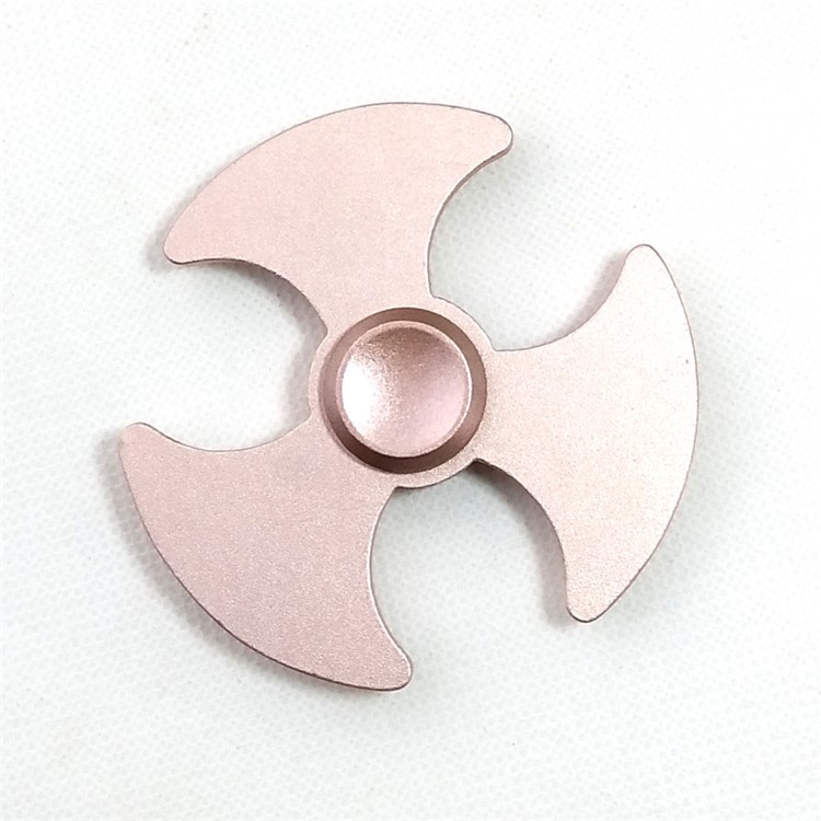 Axe Pattern Aluminum Alloy EDC Tri-Spinner Fidget Spinner EDC Toy for ADHD Anxiety and Boredom - Rose Gold Color-2