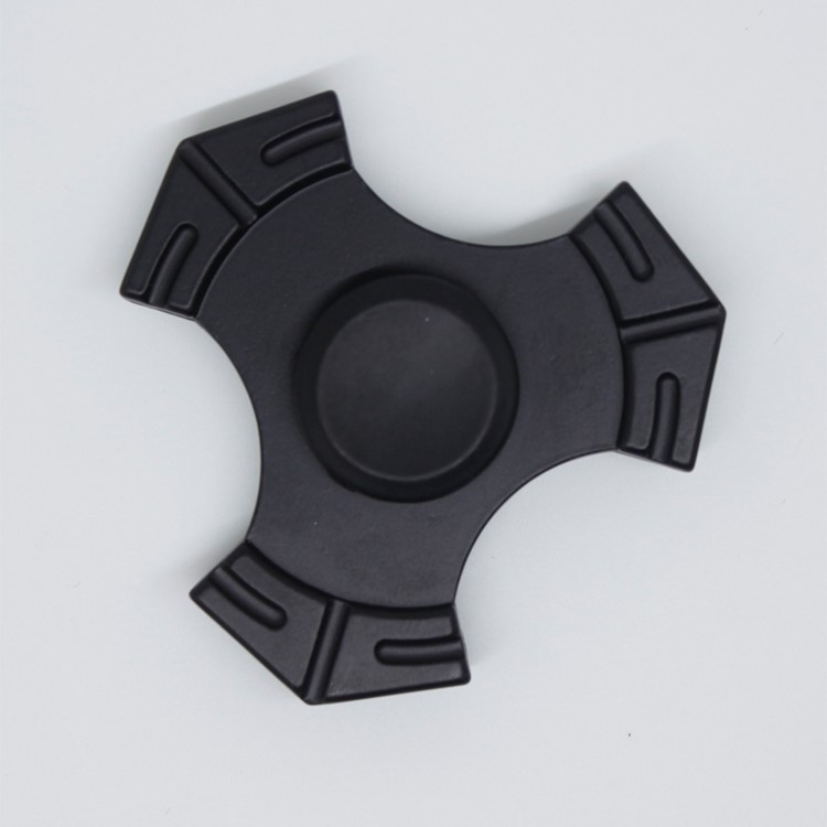 Kirsite Tri-Spinner Fidget Spinner EDC Toy for ADHD Anxiety and Boredom - Black-4