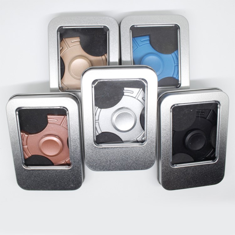 Kirsite Tri-Spinner Fidget Spinner EDC Toy for ADHD Anxiety and Boredom - Black-6