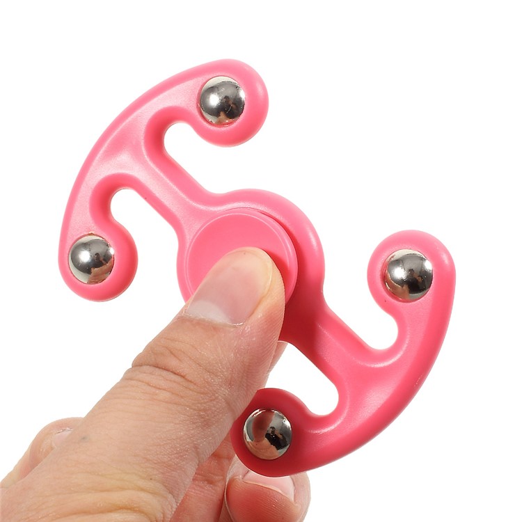 4 Steel Balls Fidget Spinner Hand Spinner Stress and Anxiety Relief Toy - Pink-10