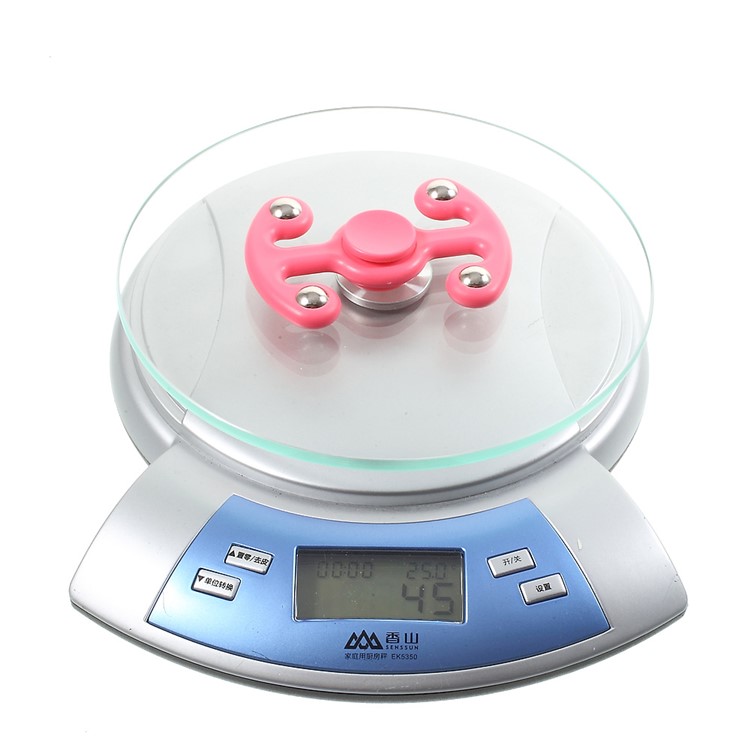 4 Steel Balls Fidget Spinner Hand Spinner Stress and Anxiety Relief Toy - Pink-11