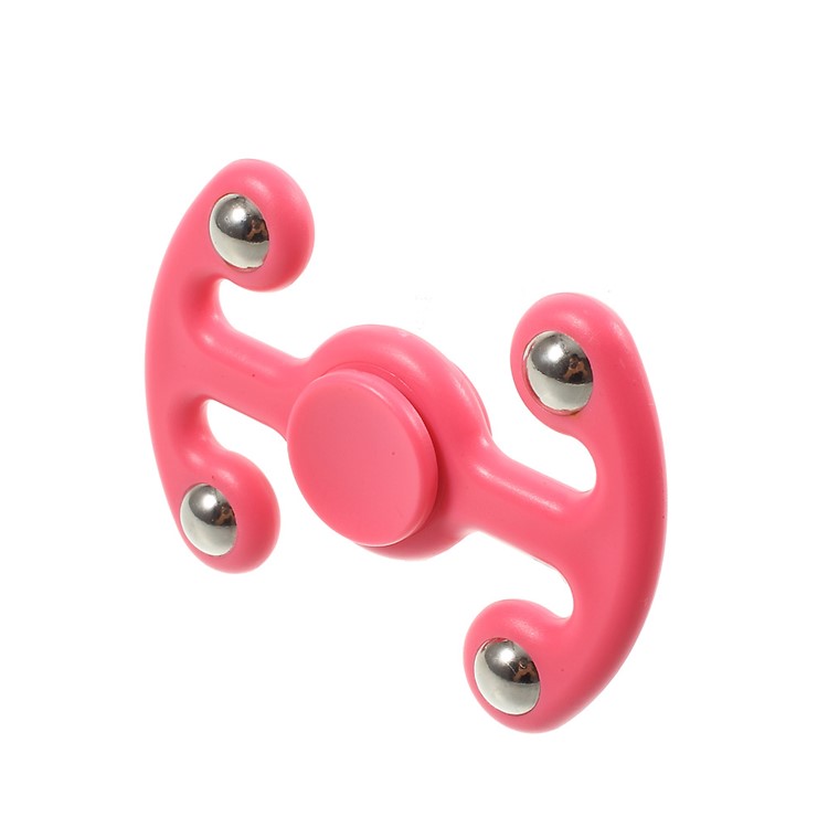 4 Steel Balls Fidget Spinner Hand Spinner Stress and Anxiety Relief Toy - Pink-6