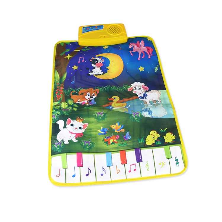 Kids Baby Farm Animal Musical Music Touch Play Singing Gym Carpet Mat Toy-1