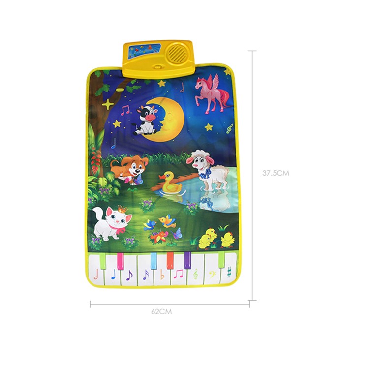 Kids Baby Farm Animal Musical Music Touch Play Singing Gym Carpet Mat Toy-2