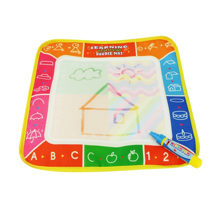 COOLPLAY 29 x 29cm 4 Color Children Water Drawing Mat Board & Magic Pen Doodle Kids Educational Toy-1